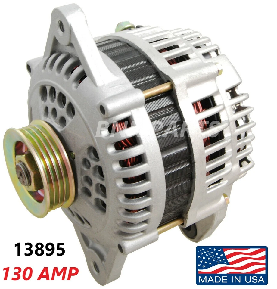 130 AMP 13895 Alternator Mazda Miata  2001-2005 1.8L NEW High Output Performance - Image 1 of 1