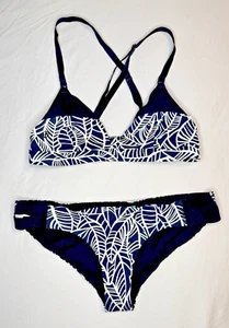 Lululemon Shanti Surf Triangle Top & Bikini Bottom Black & White Sz 6 - Picture 1 of 16