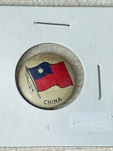 BOTÓN PIN Pinback BANDERA NACIONALISTA CHINA TAIWANESA DE COLECCIÓN - Imagen 1 de 2