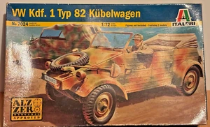 7024 Italeri VW Kdf.1 Typ 82 Kubelwagen 1/72 Scale Plastic Model New - Bild 1 von 1