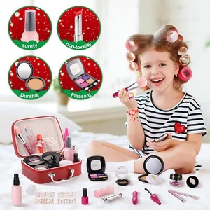 21 Stück Kinderschminke Set Mädchen Schminkkoffer Rollenspiel Kosmetik Spielzeug - Bild 1 von 8