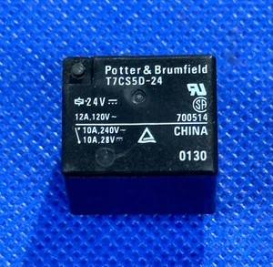 P&B T7CS5D-24 General Purpose Relay, 24V DC Coil Volts - Picture 1 of 3