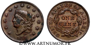 USA - 1 Cent “Matron / Coronet Head” 1831 ( Moyennes lettres ) - Picture 1 of 1