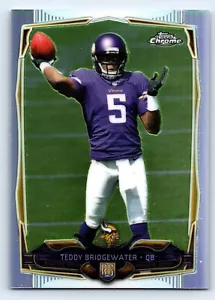 Teddy Bridgewater Minnesota Vikings 2014 Topps Chrom RC Fußballkarte #173 - Bild 1 von 2