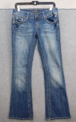 Pantalones de mezclilla para mujer Jade 28 corte regular azul bootcut Foto 1 de 4