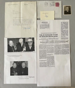 HANNS LILJE († 1977) evangelisch-lutherischer Landesbischof Hannover signed - Bild 1 von 1