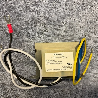 Hartland Controls Class 2 Transformer,50Va,120 Primary / 24Vac,secondary