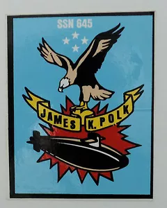 Pegatina/USS James K. Polk SSN 645 - Imagen 1 de 4