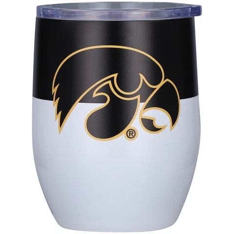 Iowa Hawkeyes 16oz. Colorblock Stainless Steel Curved Tumbler Cover