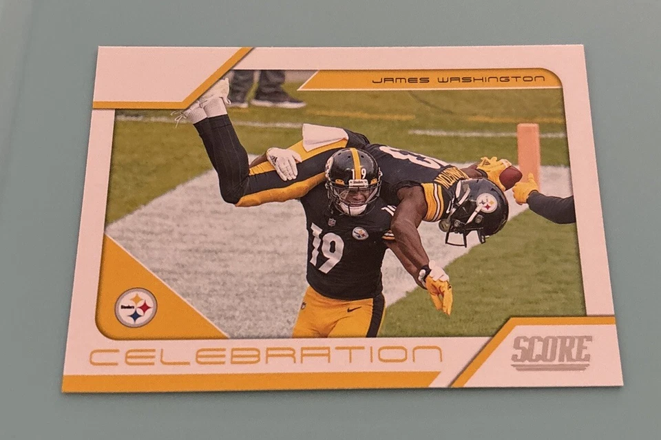 2021 Score James Washington C1 Celebration Pittsburgh Steelers - Image 1 of 2