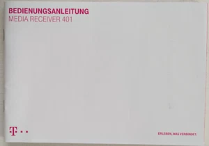 Bedienungsanleitung Telekom Media Receiver 401 Typ B 500GB - Bild 1 von 3