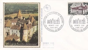 FRANCE 1972 FDC CHATEAU DE BAZOCHES DU MORVAND YT 1726 - Picture 1 of 1