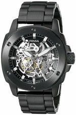 BRAND NEW FOSSIL MACHINE AUTOMATIC ME3080 MENS MODERN SKELETON DIAL BLACK WATCH