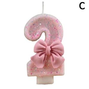 2024 New Pink Number Birthday Candles Big Number Candle Cake Topper Decoration