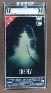 THE FLY 1987 VHS Red Label ACADEMY AWARD CLASSIC Graded by IGS as Box 8 Seal 9 - Picture 1 of 8