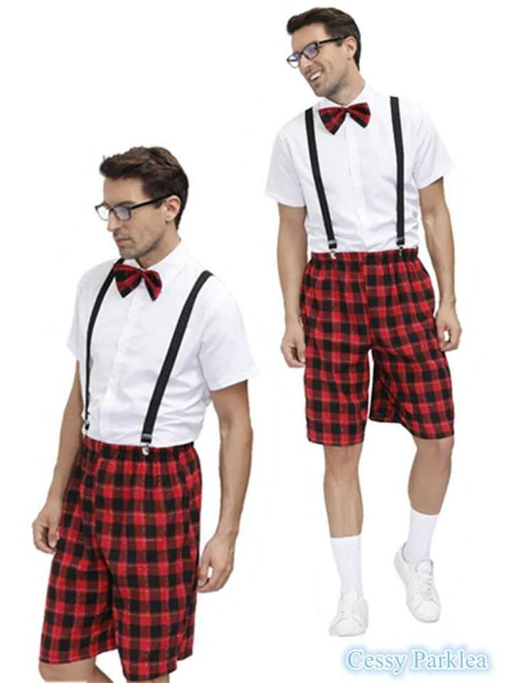 W-P3-2 Hombre Adulto Escolar Niño Uniforme Juegos con disfraces Libro Semana Disfraz Foto 1 de 4