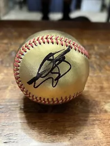 Gareth Bale Signed GOLD Baseball PSA DNA Coa Autographed Soccer Real Madrid - Picture 1 of 5