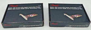 (2) ROSEWILL RC-201 SATA-150 PCI RAID CONTROLLER CARD 2-PORT - Picture 1 of 13