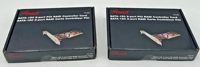(2) ROSEWILL RC-201 SATA-150 PCI RAID CONTROLLER CARD 2-PORT - Image 1 of 4