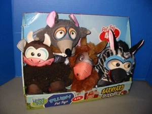 Happy Tails Plush Pet Toys 4 Pack Barnyard Buddies New Factory Sealed Dog Plush - Picture 1 of 13