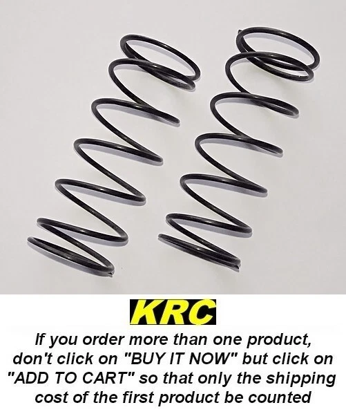 LOSA5453 - LOSI 8IGHT/2.0 FRONT BLACK SHOCK SPRINGS 5.0 LBS RATE (SOFT) (2) - Photo 1/1