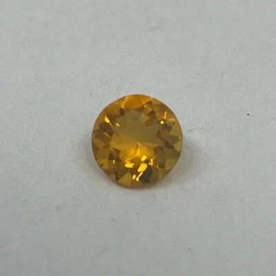 Opala mexicana laranja redonda facetada 5mm pedra preciosa solta calibrada AAA lupa limpa - Imagem 1 de 4