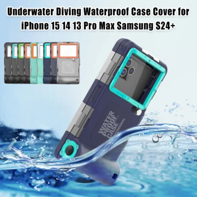 Diving Waterproof Case Cover For iPhone 15 14 13 Pro Max Samsung S24 S23 S22 S21 - Image 1 of 4