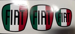 Insignia Vinilo Fiat Punto Superposiciones Diseño Bandera Italiana - Imagen 1 de 2