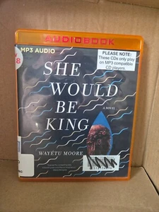She Would Be King: A Novel (MP3 CD) Audio Book Wayetu Moore EX-LIBRARY STOCK - Picture 1 of 3