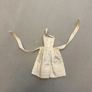 Grembiule bianco vintage anni 60 autentico Barbie vestiti bambola #962 vestito cucina chef - Foto 1 di 12
