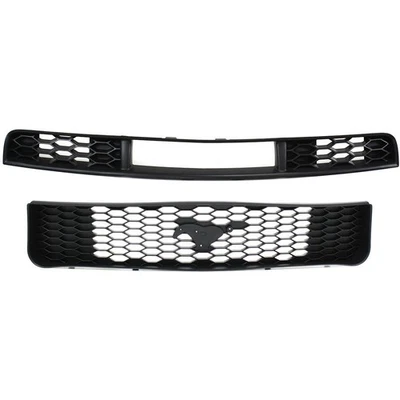 Grille Grill KIT For 2005-2009 Ford Mustang Plastic Textured Black Foto 1 de 4