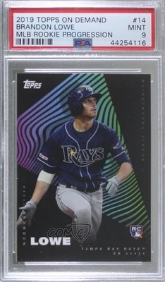 2019 Topps On Demand Rookie Progression /1576 Brandon Lowe #14 PSA 9 MINT RC - Image 1 of 2