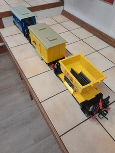 5 Playmobil Eisenbahnwaggons Spur G - Bild 1 von 5