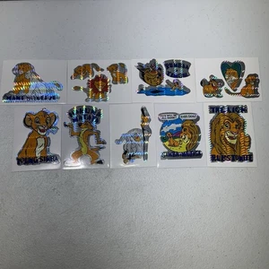 Vintage Aufkleber König der Löwen Simba Prisma Automatenaufkleber Vintage 90er 9 Stück - Bild 1 von 4