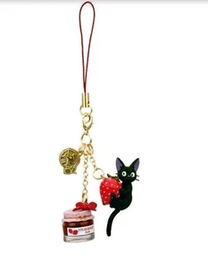 Japan Studio Ghibli Kiki's Delivery Service Correa Llavero Jiji "Mermelada de Fresa" - Imagen 1 de 1