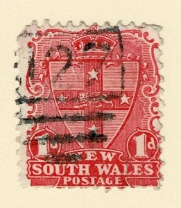 NEW SOUTH WALES - AUSTRALIA NUMERAL POSTMARK - 127 HINTON - NSW 767 - Picture 1 of 1