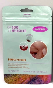 Good Molecules Pimple Ulta-Thin Hydrocolloid Patches Sample Pack 30 Patches - Picture 1 of 1