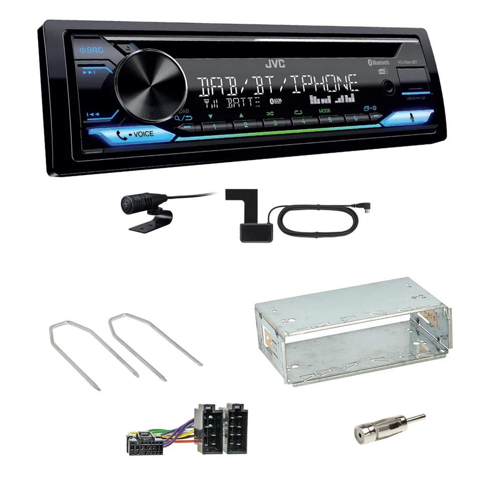 JVC KD-DB912BT Digitalradio Bluetooth Einbauset für Renault Kangoo KC Laguna 1 2 - Bild 1 von 1