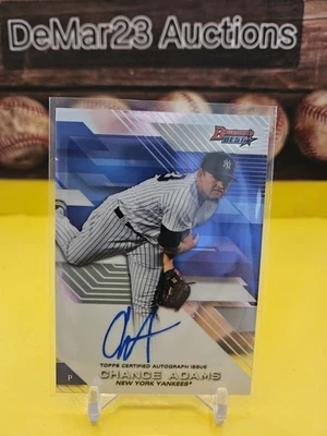 2017 Bowman's Best Best of '17 Autographs #B17CAD Chance Adams -New York Yankees - Image 1 of 2