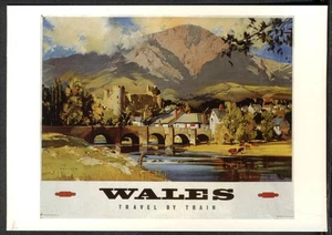 Modern Postcard: Vintage Advert Promoting WALES - Get There by British Railways - Picture 1 of 1