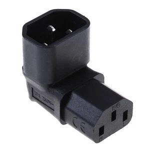 IEC 320 C14 to C13 right angle,C13 to C14 90 degree up angle3CEO Nm - Afbeelding 1 van 9