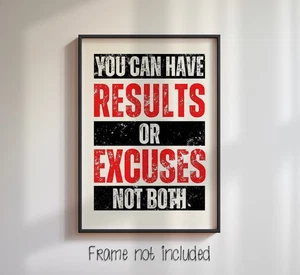 Gym Motivation Results! - High Quality Glossy Poster - Picture 1 of 4