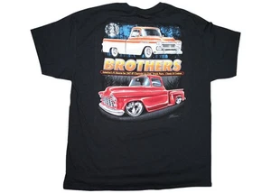 BROS55594-XL Brothers Trucks 1955-59 Chevy/Gmc T-Shirt - Black - Foto 1 di 2