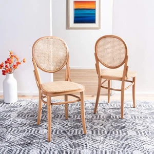 DCH9504C-SET2 Home Sonia Natural Cane Dining Chair (Set of 2) - Picture 1 of 9