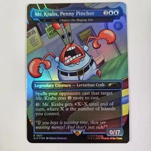 Mr. Krabs, Penny Pincher Foil Secret Lair Legends MTG Charix, The Raging Isle - Imagen 1 de 2