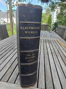 The Electrical World 1908 Vol LiI July-Dec Antique - Picture 1 of 16