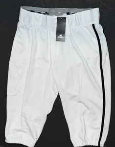 Adidas, Icon Pro, Knicker Baseball Hose weiß | schwarz paspeliert. Jugend XL - Bild 1 von 5