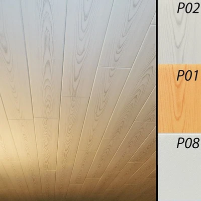 Hágalo usted mismo paneles de techo pegados, tablones de espuma, azulejos - 39,3" x 6,5", 12 piezas/paquete Foto 1 de 4