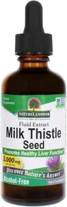 Nature's Answer Milk Thistle 2 Ounce Extract - Alcohol Free, Non GMO, Liver Supp - Picture 1 of 3