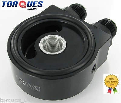 TORQUES Coppia Kit Piastra Sandwich Olio Universale Nero (AN-10 JIC-10) 3/4 UNF/M20x1,5